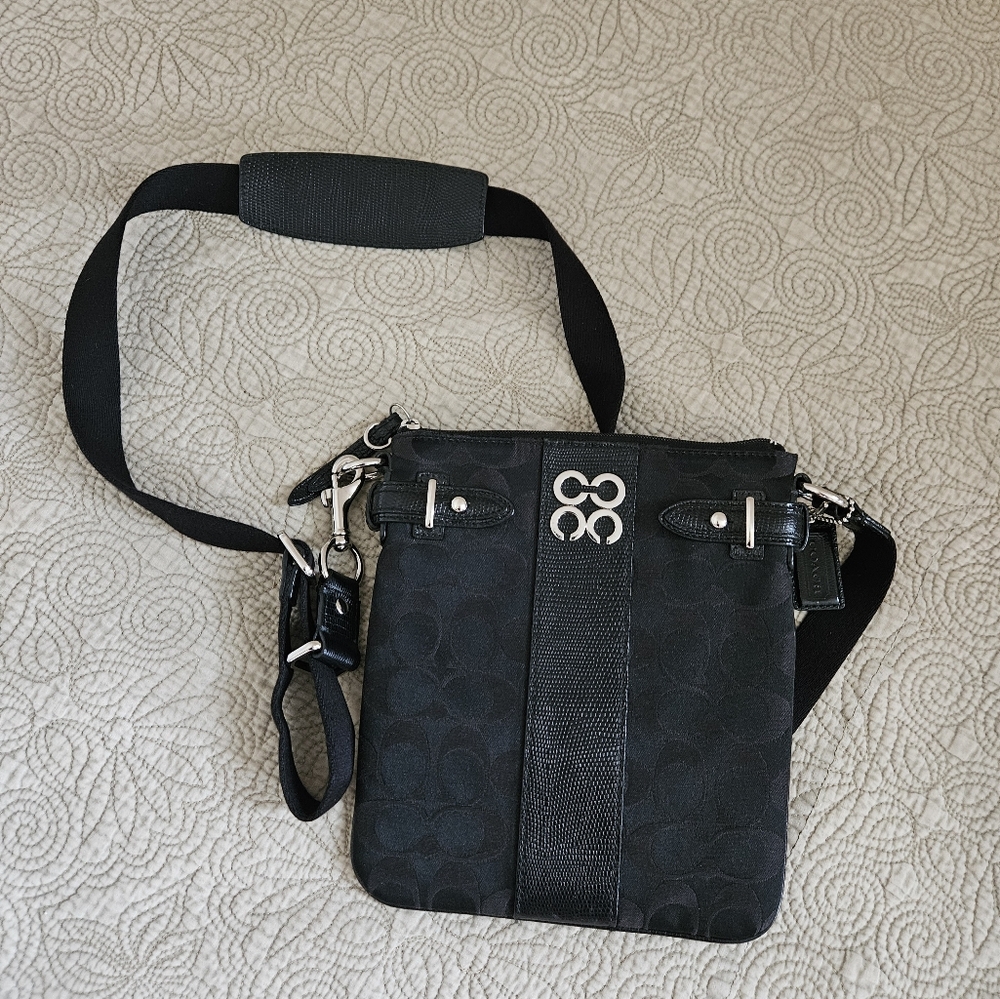 Black Coach Crossbody Purse